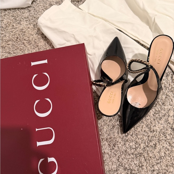 Gucci Black Slingback Heels - Picture 4 of 6